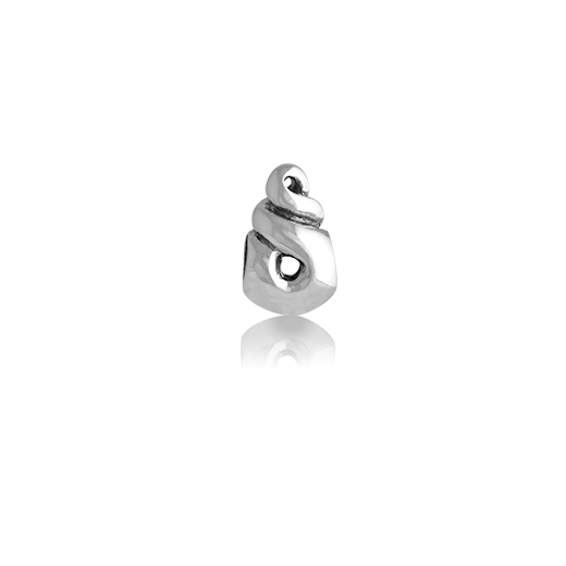 Friendship & Eternity, silver bead charm meaning friendship and eternity from Evolve Inspired Jewellery