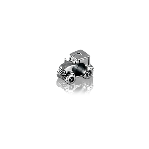 Tractor, silver bead charm from Evolve Inspired Jewellery
