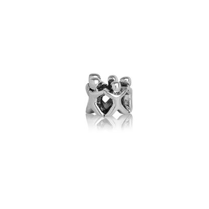 Family Circle, silver bead charm meaning whanau from Evolve Inspired Jewellery