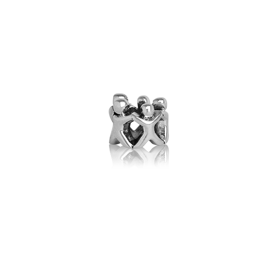 Family Circle, silver bead charm meaning whanau from Evolve Inspired Jewellery