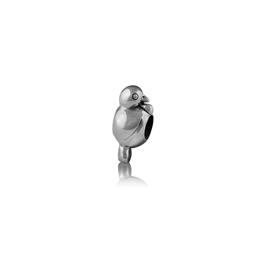 Tui, silver bead charm from Evolve Inspired Jewellery