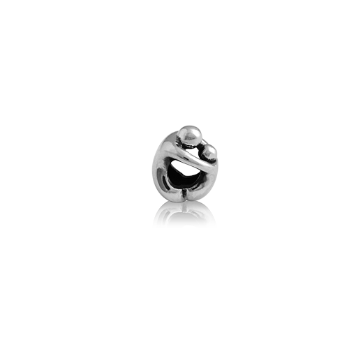 Cherished Child, silver bead charm from Evolve Inspired Jewellery