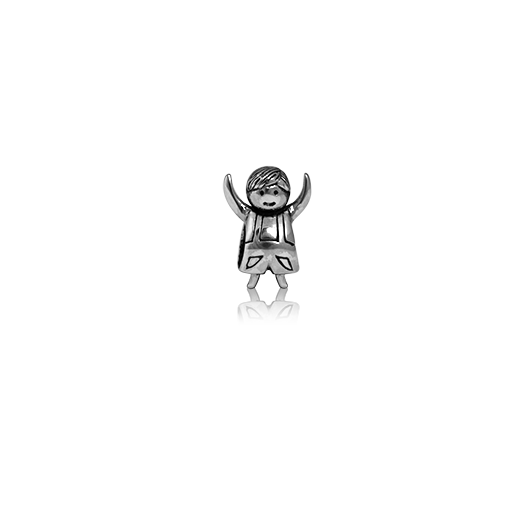 Treasured Boy, silver bead charm from Evolve Inspired Jewellery