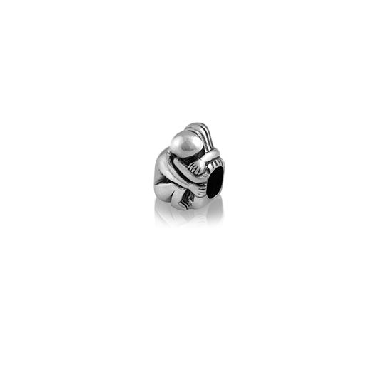 Soulmates, silver bead charm from Evolve Inspired Jewellery