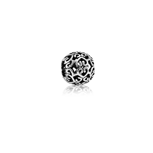 Together, silver bead charm from Evolve Inspired Jewellery