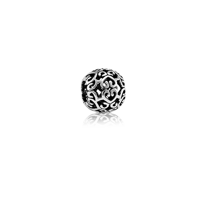 Together, silver bead charm from Evolve Inspired Jewellery