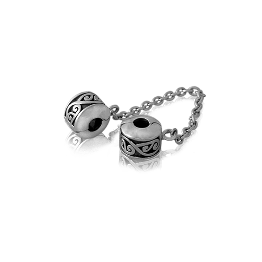 Continuum Safety Chain, silver safety chain for charm bracelet from Evolve Inspired Jewellery