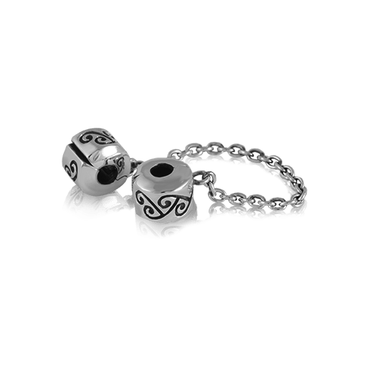Charm bracelet 2025 safety chain
