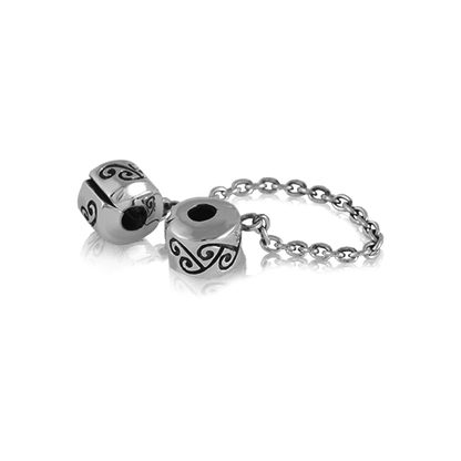 Evolution Safety Chain, silver safety chain for charm bracelet from Evolve Inspired Jewellery