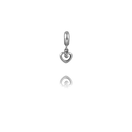 Heart of NZ, silver pendant charm meaning endearment from Evolve Inspired Jewellery