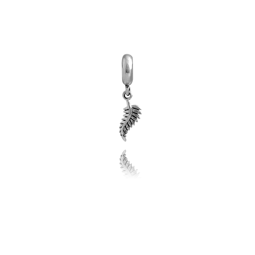 Aotearoa's Fern, silver pendant charm from Evolve Inspired Jewellery