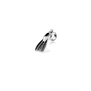 Diving Fin, silver pendant charm from Evolve Inspired Jewellery