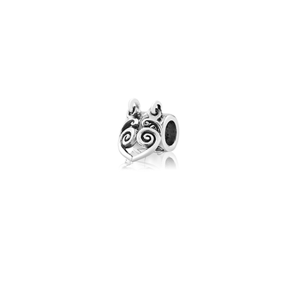 Eternity Heart Duo Pendant Charm