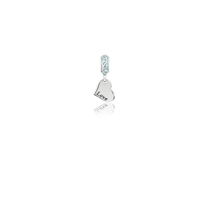 Enamel pendant charm meaning deep love from Evolve Inspired Jewellery