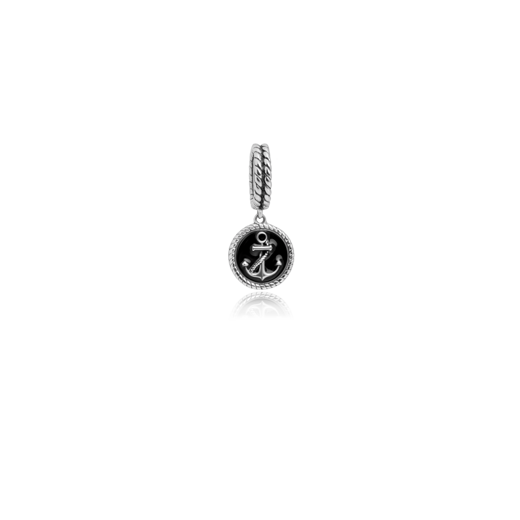 Silver anchor pendant charm meaning security from Evolve Inspired Jewellery