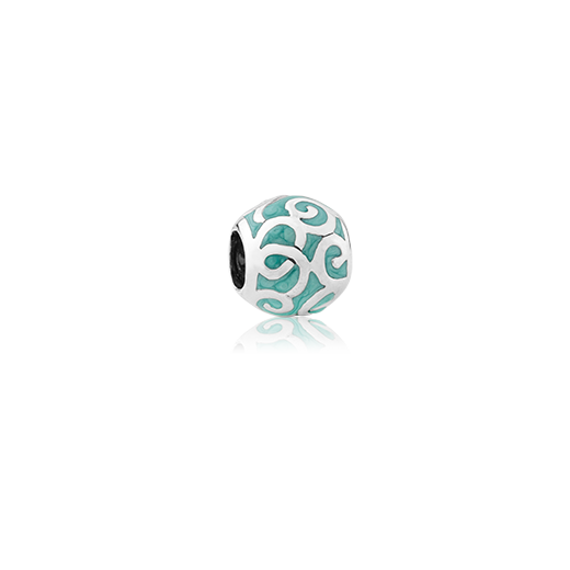 Aotearoa's Ocean, enamel bead charm from Evolve Inspired Jewellery