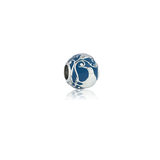 Woodland Kiwi, enamel bead charm meaning loyal from Evolve Inspired Jewellery