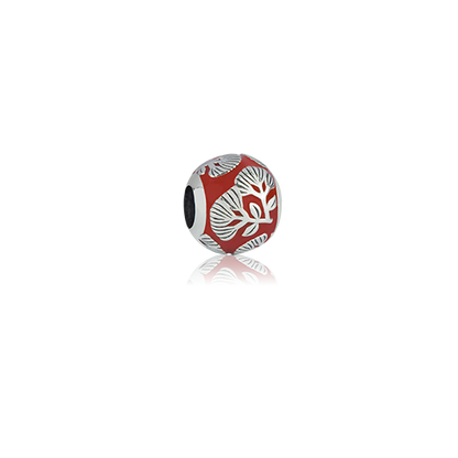 Wild Pohutukawa, enamel bead charm meaning celebrate from Evolve Inspired Jewellery