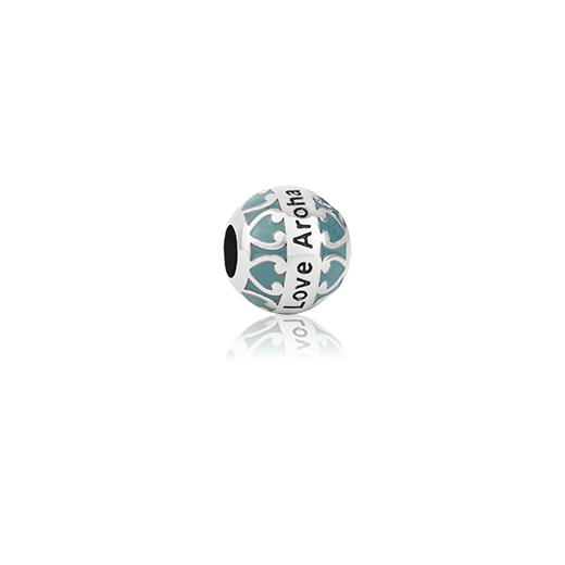 Enamel bead charm meaning love aroha from Evolve Inspired Jewellery NZ