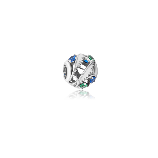 Enamel bead charm meaning toi toi strength from Evolve Inspired Jewellery NZ