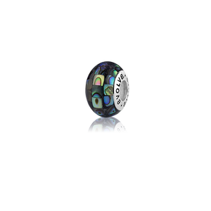 Paua Mosaic, paua bead charm from Evolve Inspired Jewellery