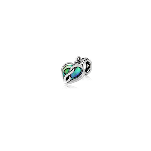 Eternity Paua Heart, paua bead charm from Evolve Inspired Jewellery