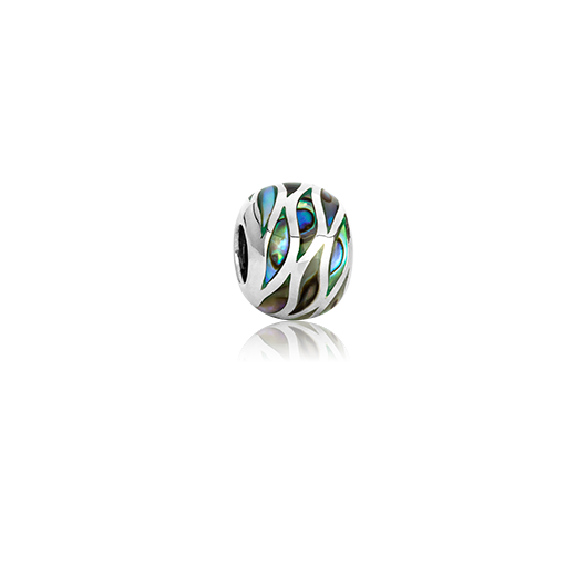 Ocean Paua, paua bead charm from Evolve Inspired Jewellery