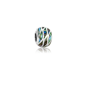 Ocean Paua, paua bead charm from Evolve Inspired Jewellery