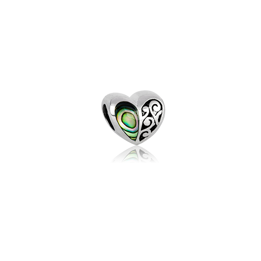 Aroha Paua, paua bead charm from Evolve Inspired Jewellery