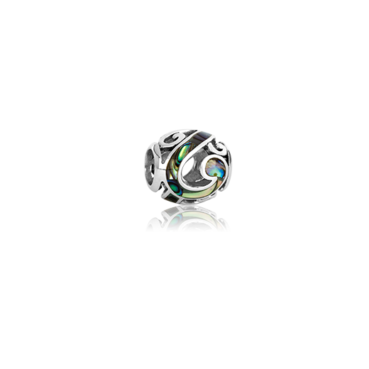 Aotearoa's Paua, paua bead charm from Evolve Inspired Jewellery