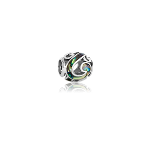 Aotearoa's Paua, paua bead charm from Evolve Inspired Jewellery