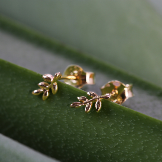 Golden Leaf Studs (Hope)