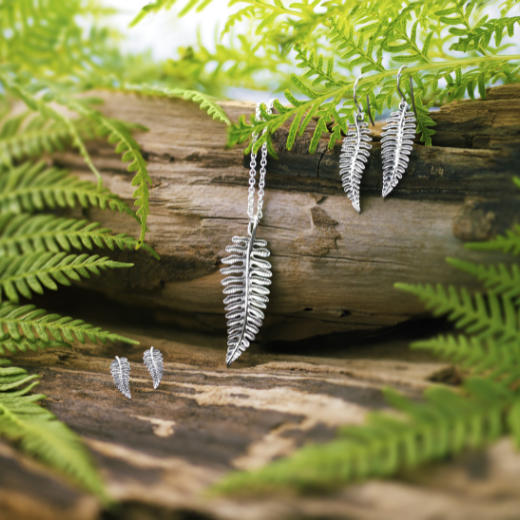 Forest Fern Studs (Treasured)