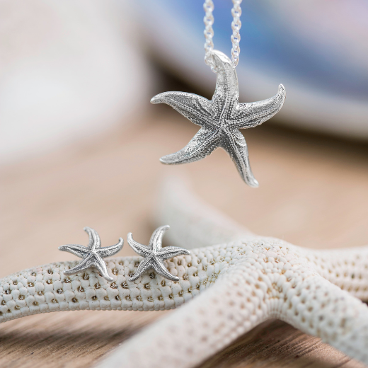 Coastal Starfish Necklace & Earrings
