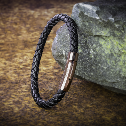 Black Latitude Bracelet - Copper