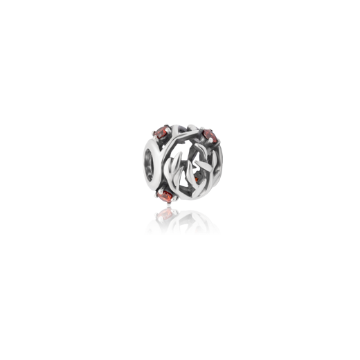 Gemstone bead charm meaning january protection from Evolve Inspired Jewellery NZ