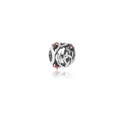 Gemstone bead charm meaning january protection from Evolve Inspired Jewellery NZ