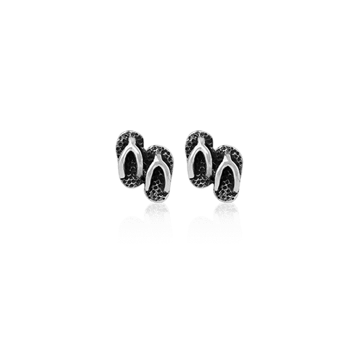 Jandal Studs, silver stud earrings meaning kiwi freedom from Evolve Inspired Jewellery