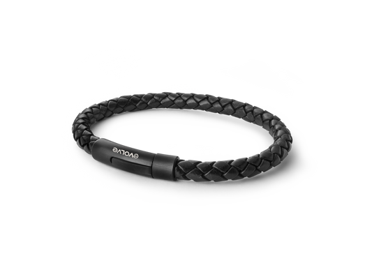 Black Latitude Bracelet  - Matte Black