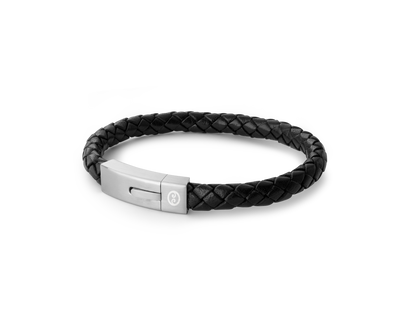Black Latitude Bracelet - Steel