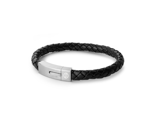 Black Latitude Bracelet - Steel