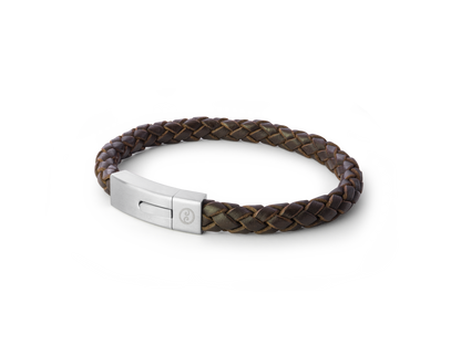 Brown Latitude Bracelet - Steel