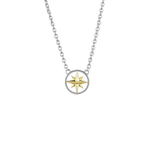 Compass Necklace Navigation Gold Silver Gold Necklace