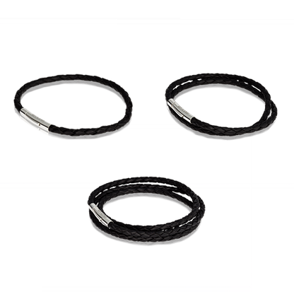 Black Leather Bracelet