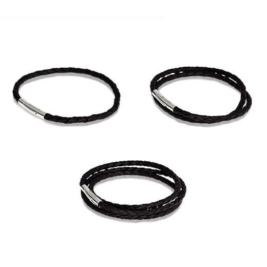Black Leather Bracelet