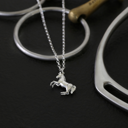 Customized Sterling Silver Horse Head Silhouette Necklace – Jewel Couture  Studio By KALA